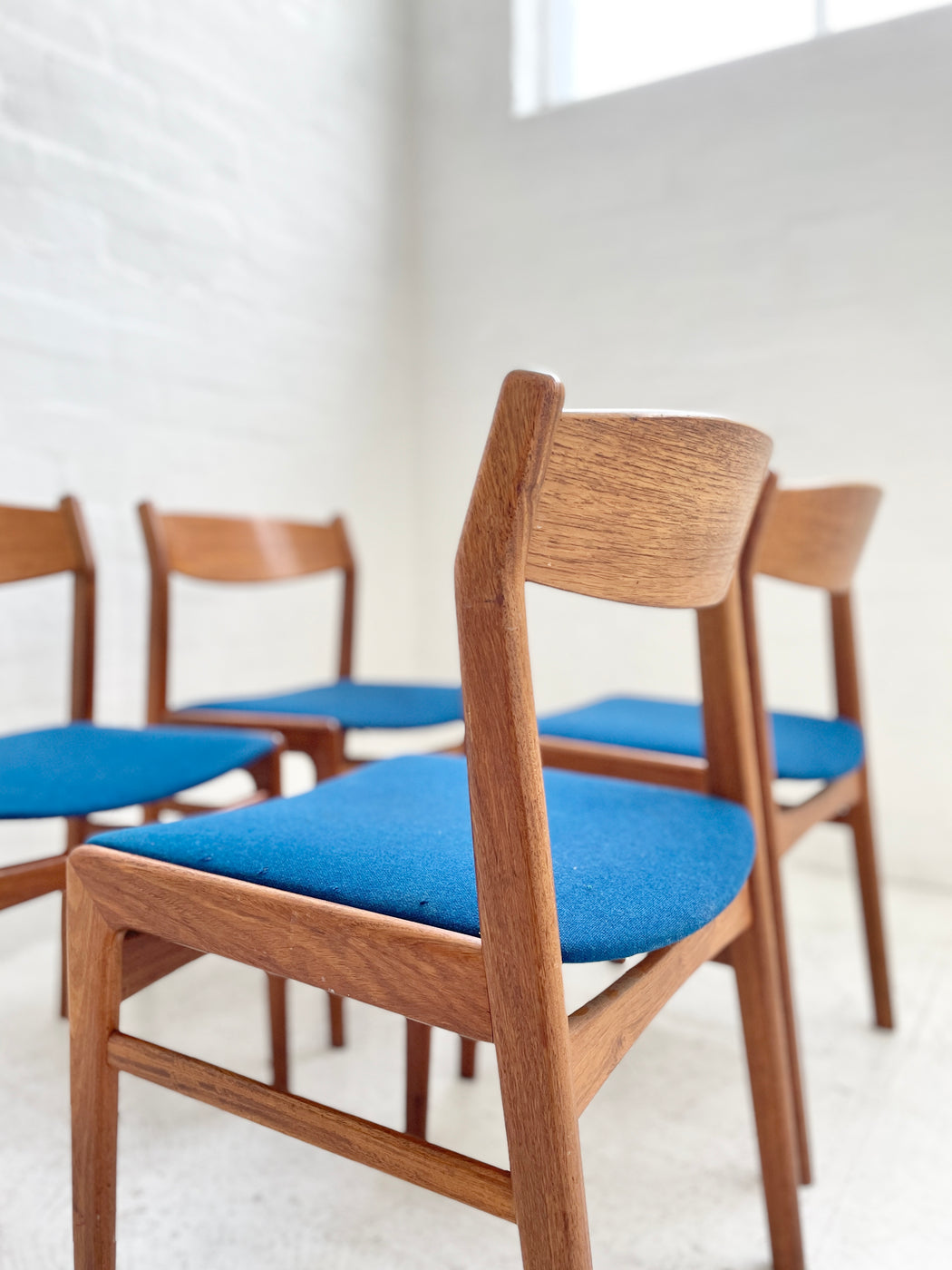 Set of Four Erik Kirkegaard Teak Chairs