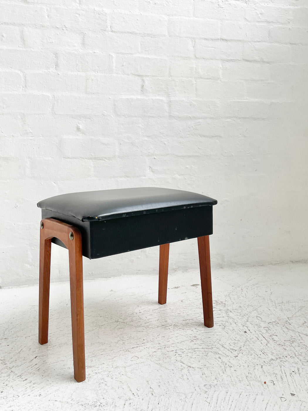Danish Teak Stool/Storage Box