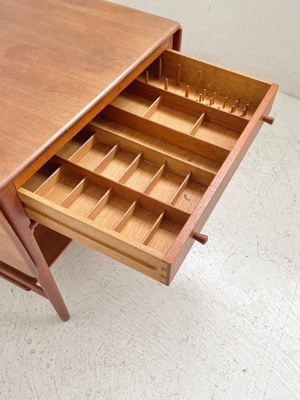 Hans J Wegner 'AT33' Teak Sewing Table