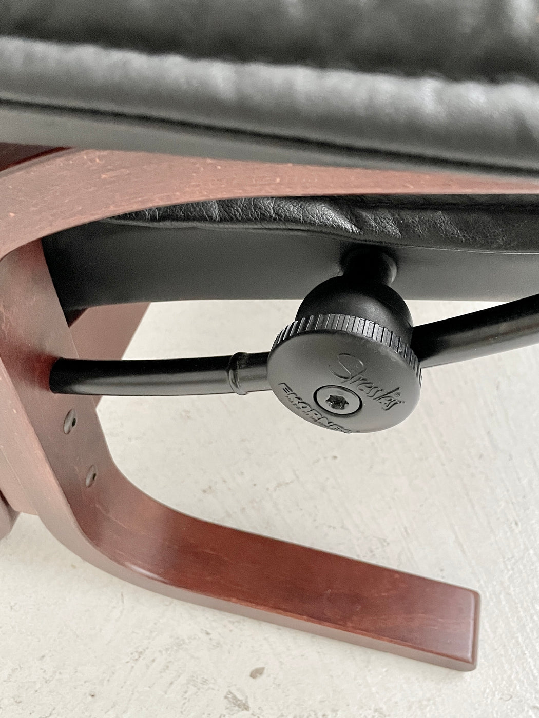 Reclining Leather Lounge Chair by 'Stressless'