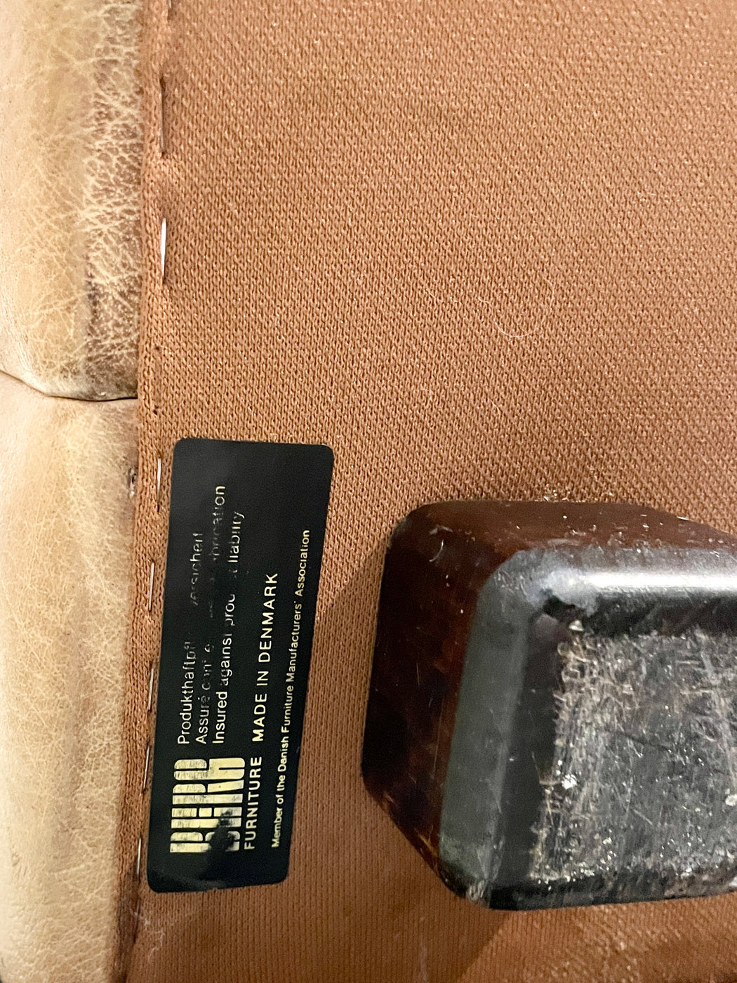 Danish Leather Sofa by Berg Møbler