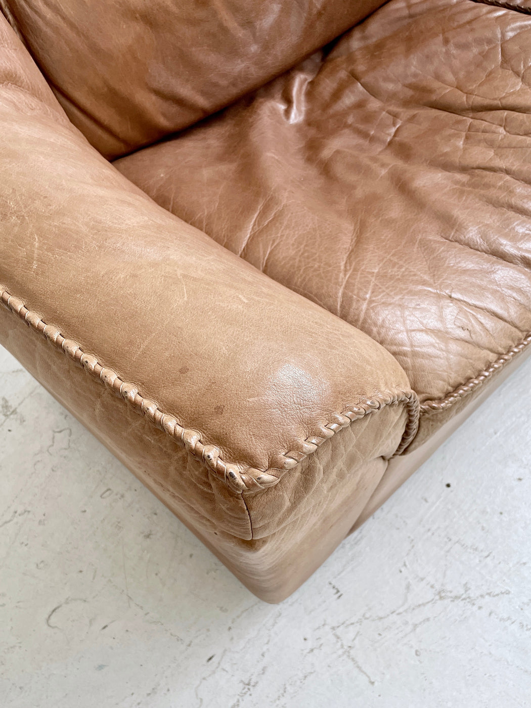 Danish Leather Sofa by Berg Møbler