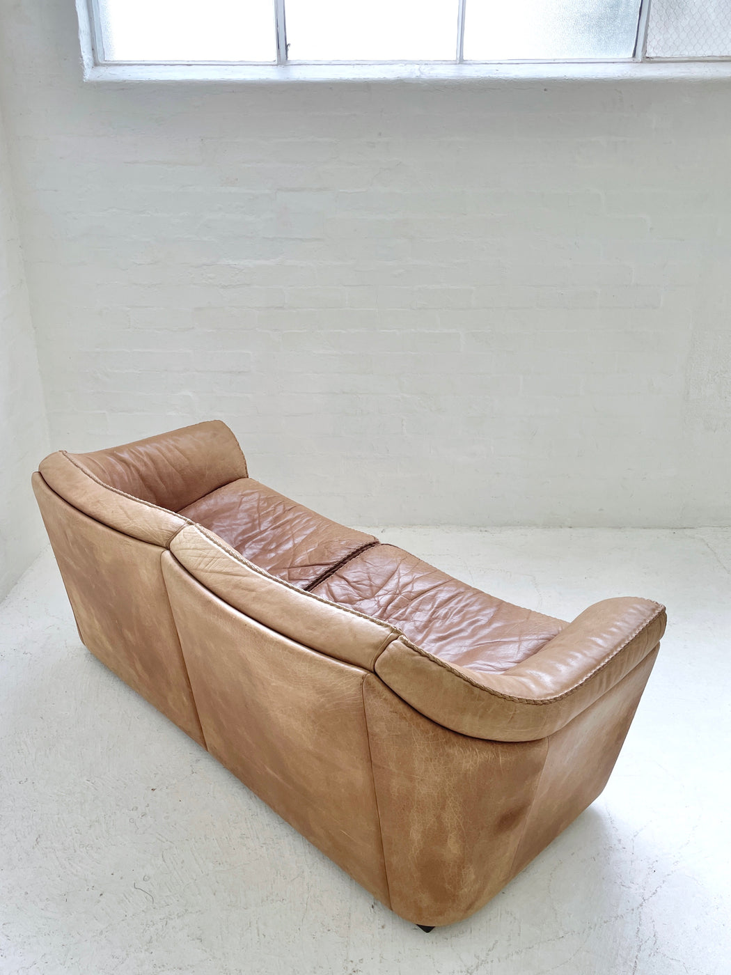 Danish Leather Sofa by Berg Møbler