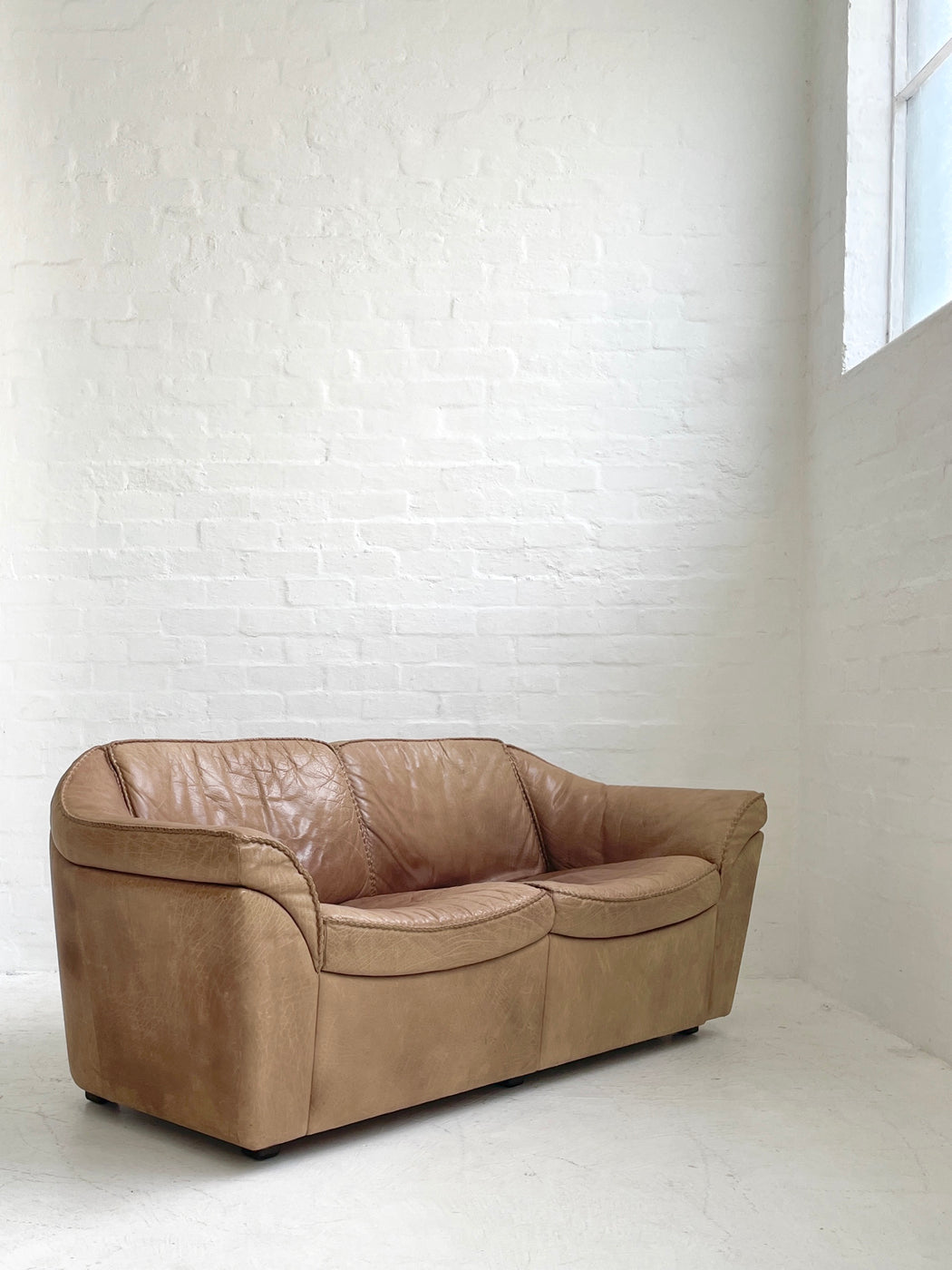 Danish Leather Sofa by Berg Møbler