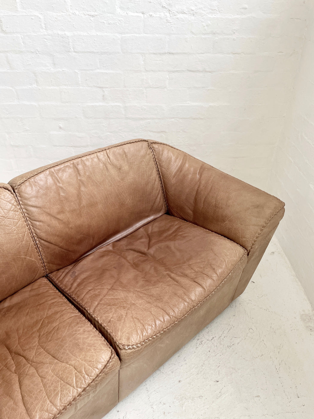 Danish Leather Sofa by Berg Møbler