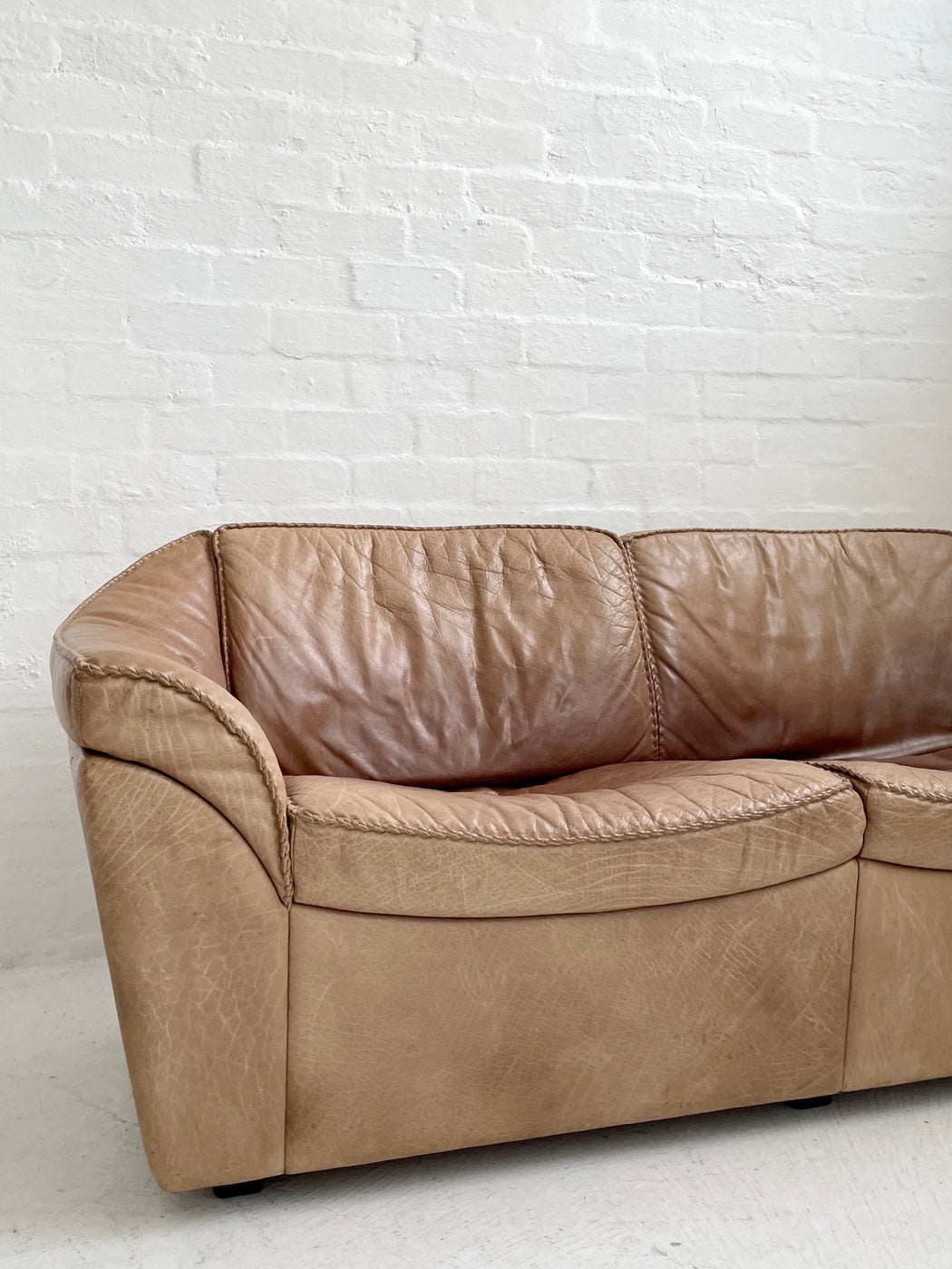 Danish Leather Sofa by Berg Møbler