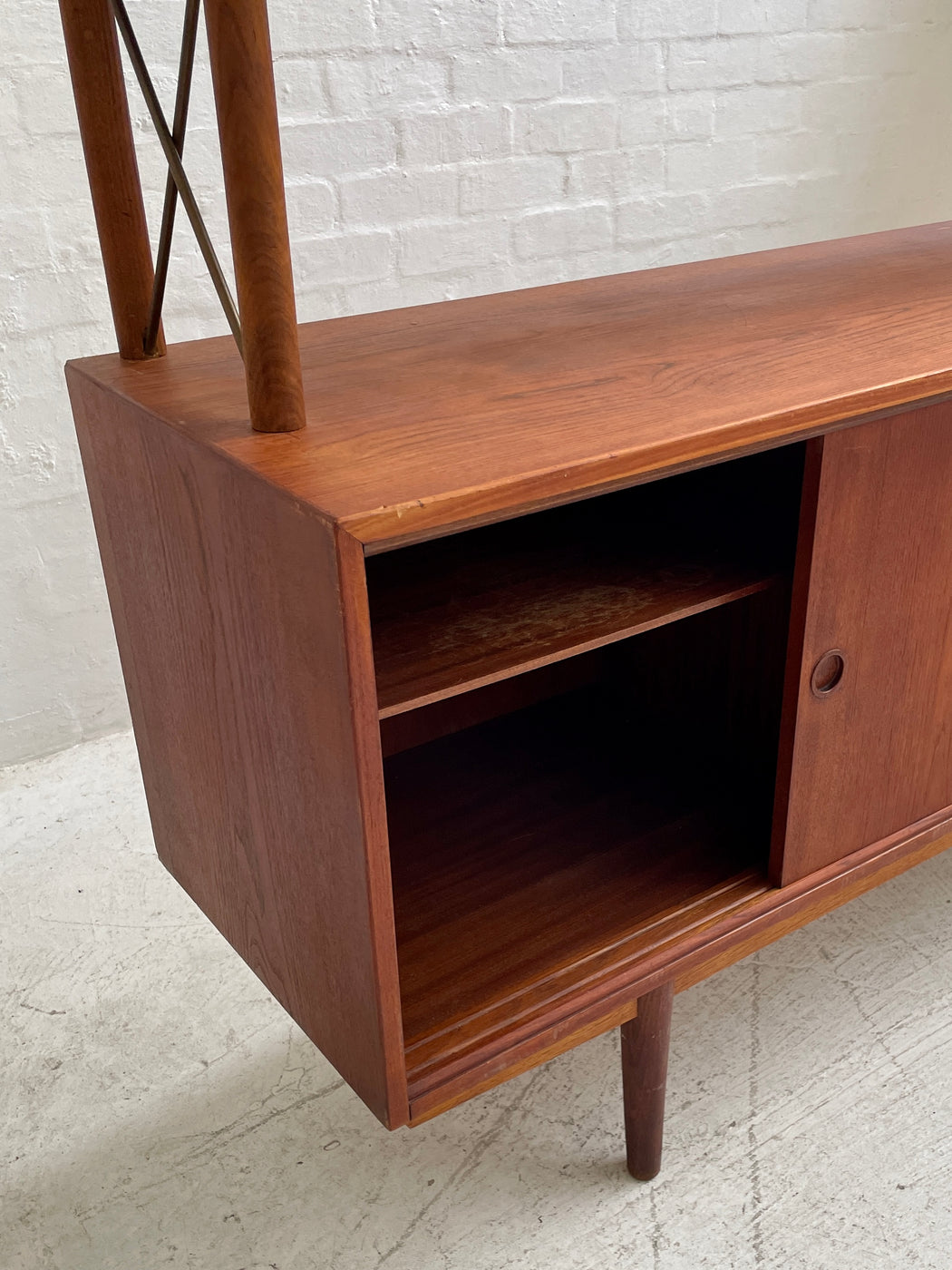 Danish Two-Tiered Teak Sideboard