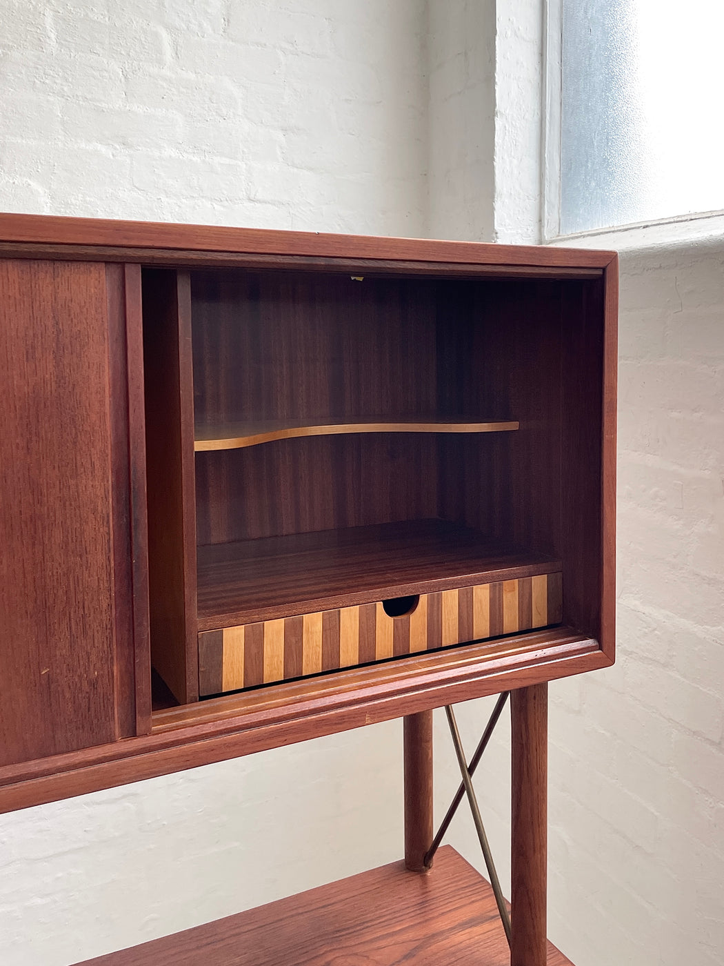 Danish Two-Tiered Teak Sideboard