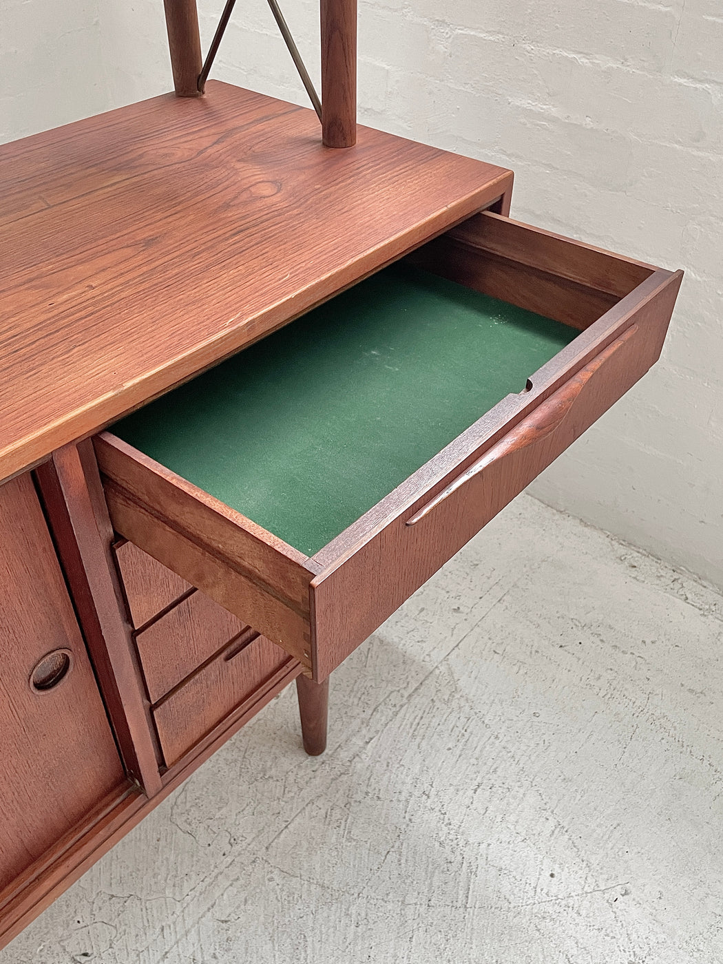 Danish Two-Tiered Teak Sideboard