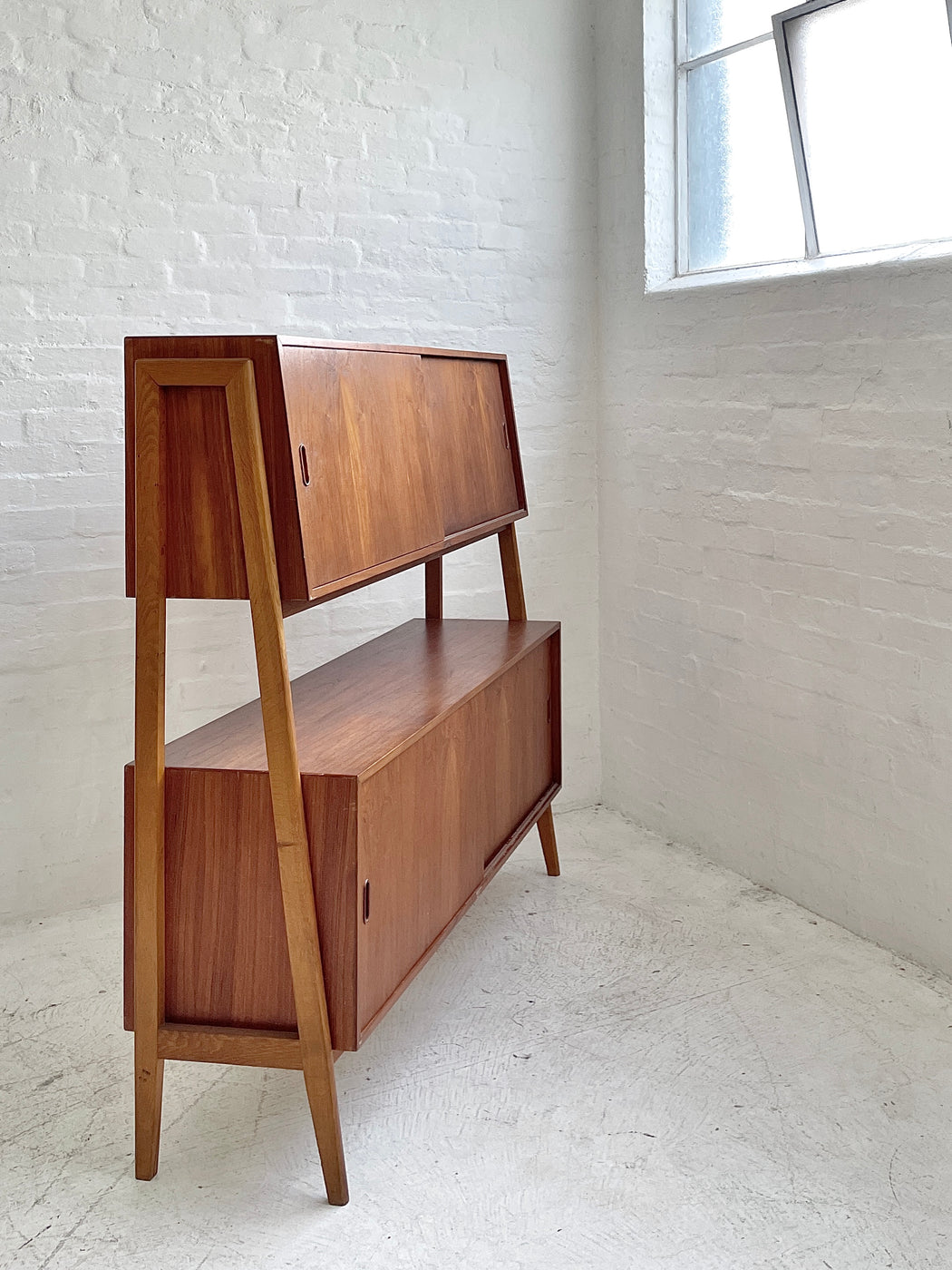 Danish Two-Tiered Sideboard