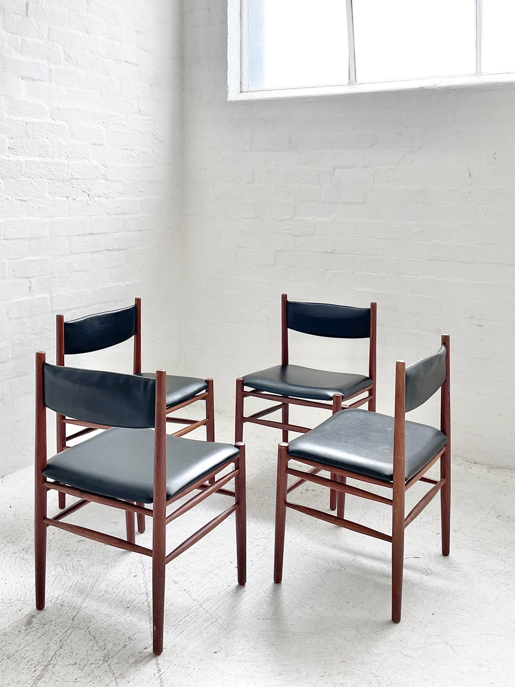 Set of 4 Danish Teak Dining Chairs