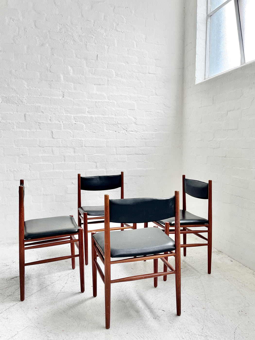 Set of 4 Danish Teak Dining Chairs
