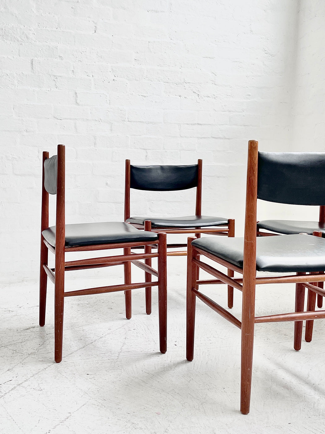 Set of 4 Danish Teak Dining Chairs