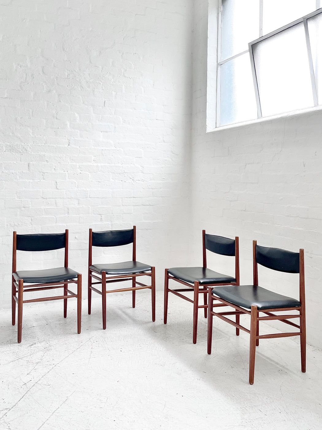 Set of 4 Danish Teak Dining Chairs