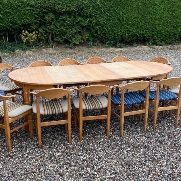 Henning Kjærnulf Oak Dining Table