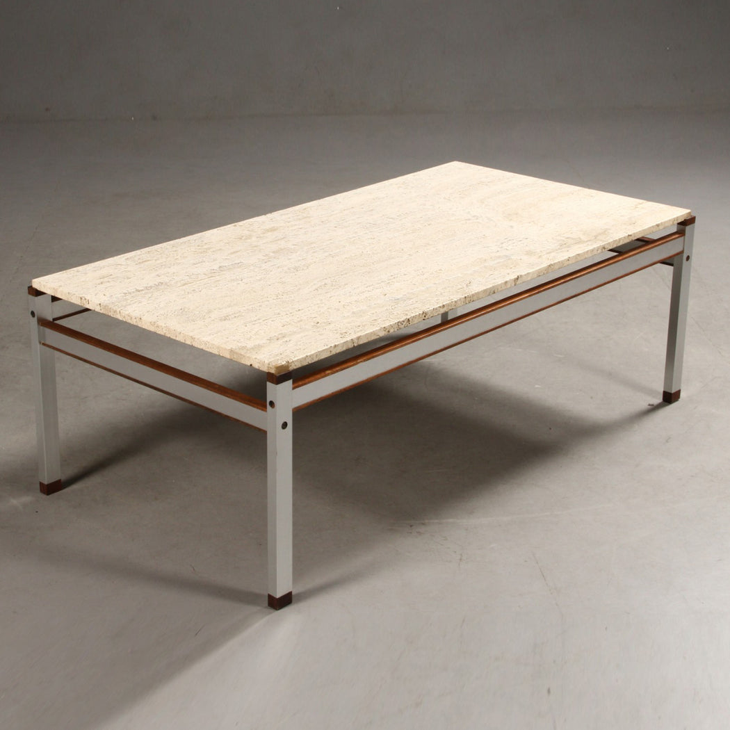 Danish Travertine Coffee Table