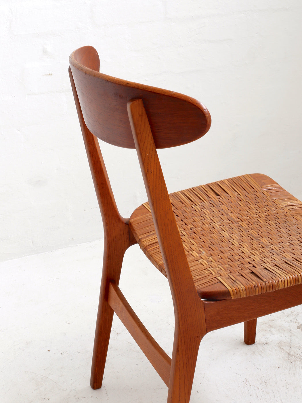 Danish Oak & Cane Chair