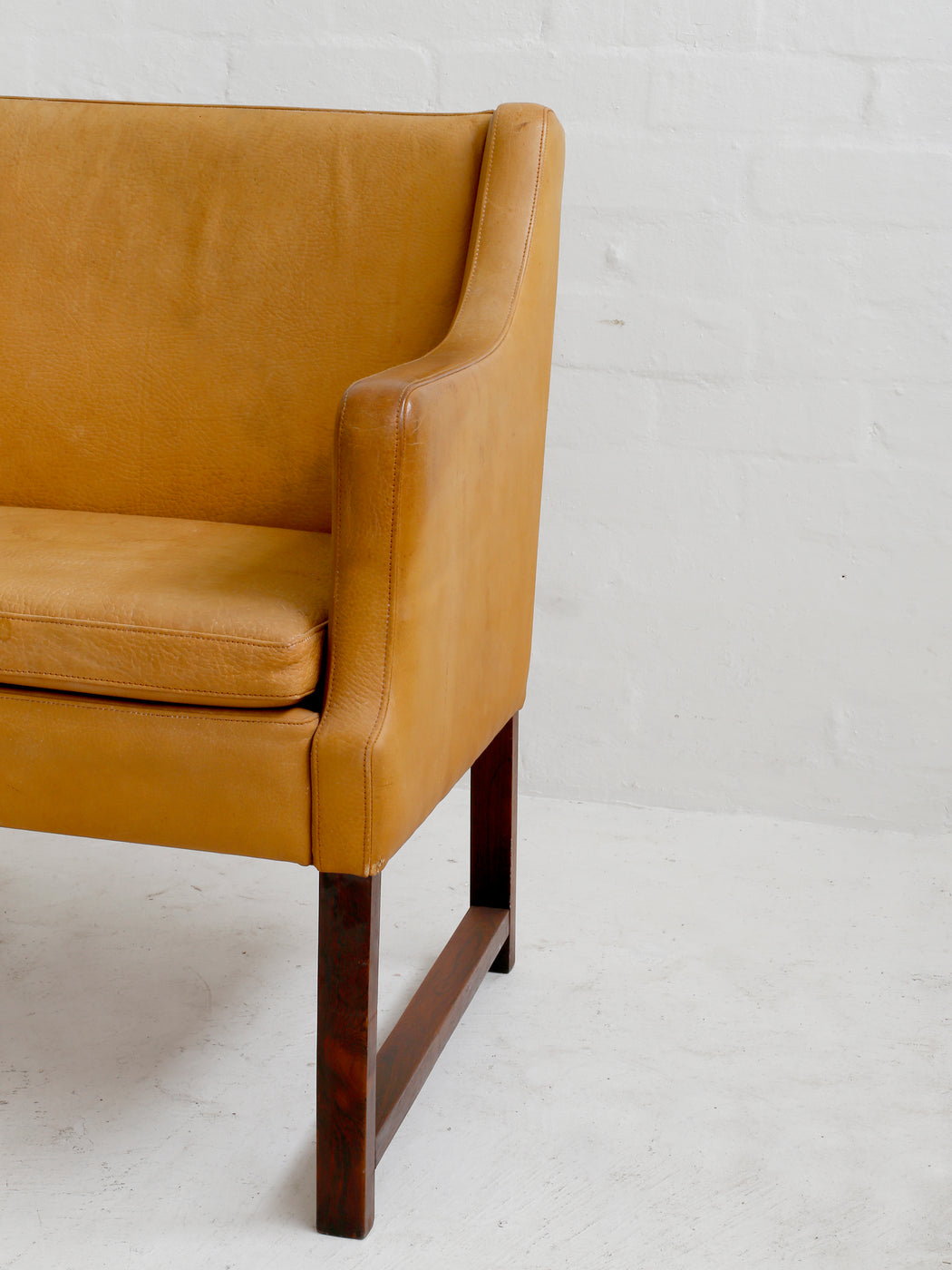 Leather Danish Side Chair