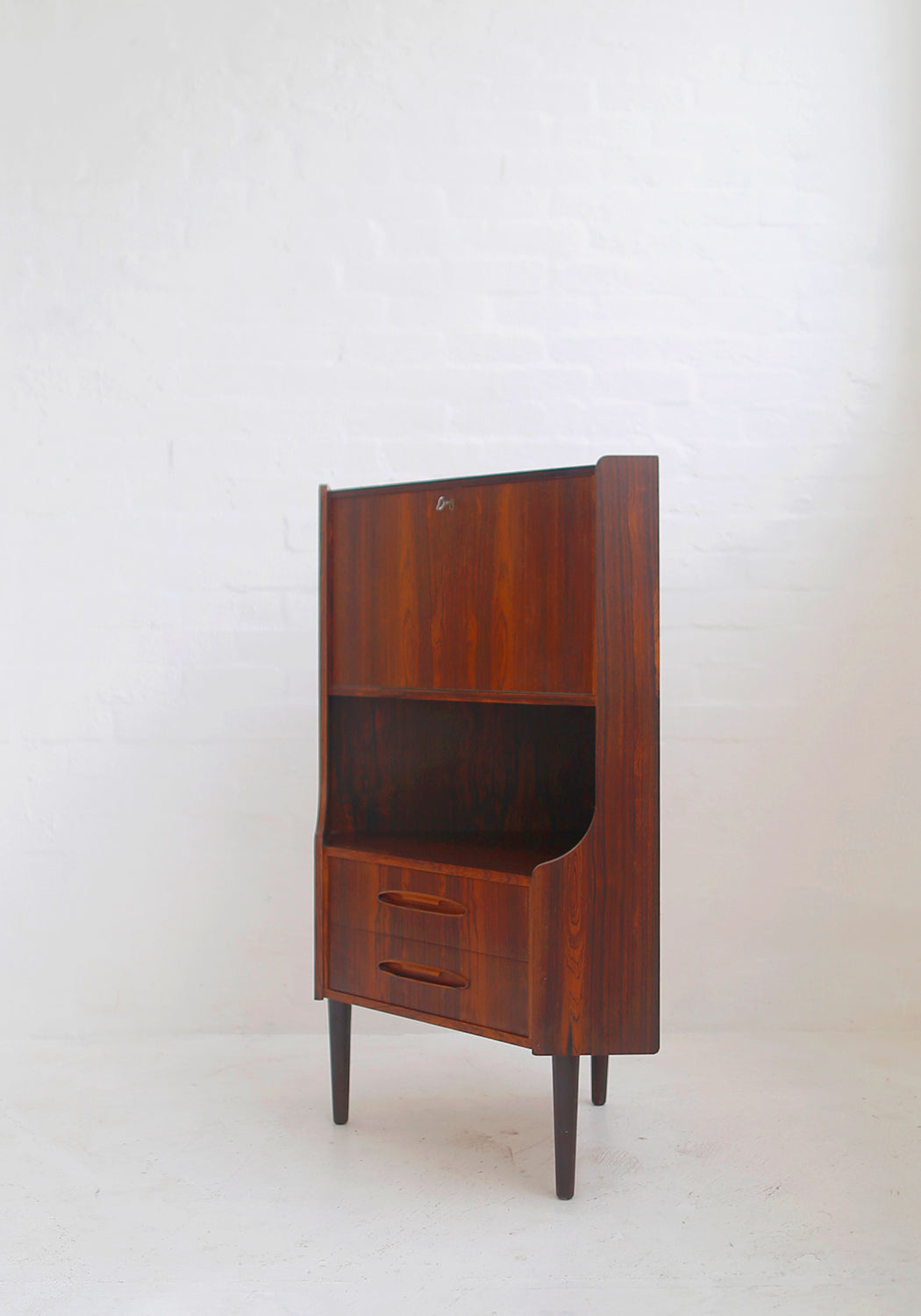 Rosewood Danish Corner Cabinet