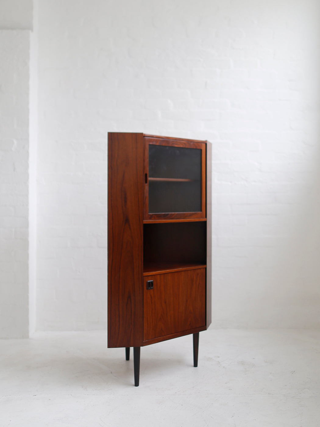 Danish Rosewood Corner Cabinet