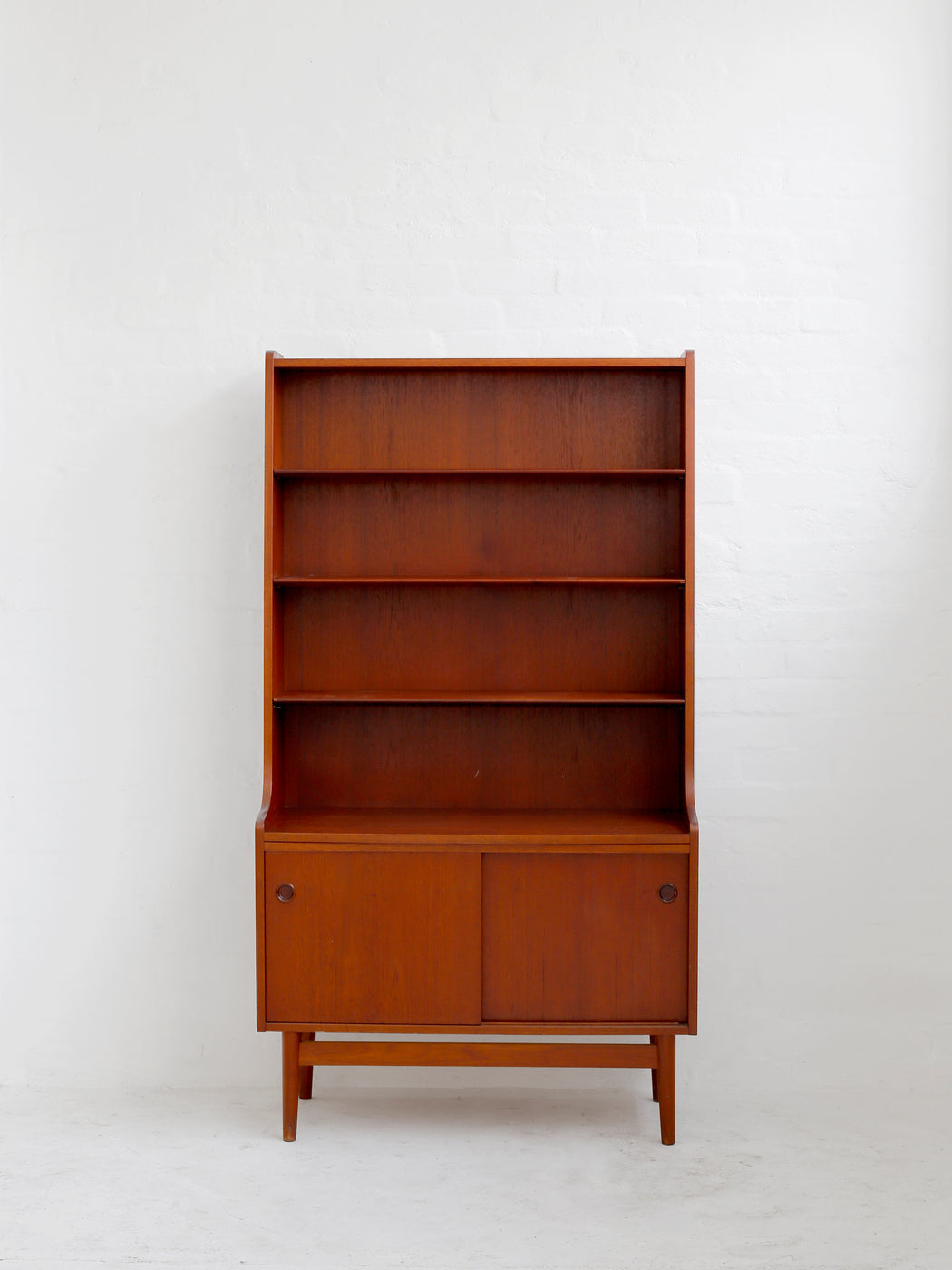 Danish Teak Bookcase Cabinet