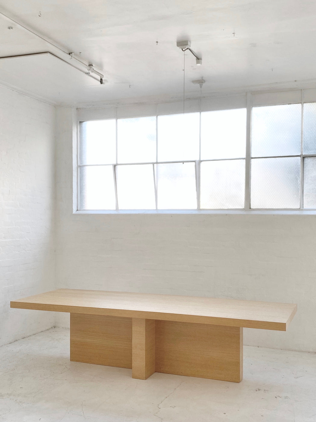 Large Danish Oak Dining Table