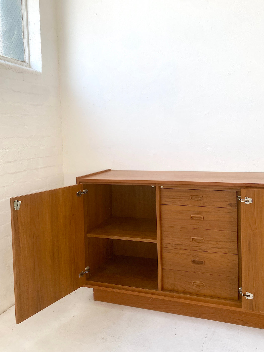 Large Mid Century Teak Sideboard