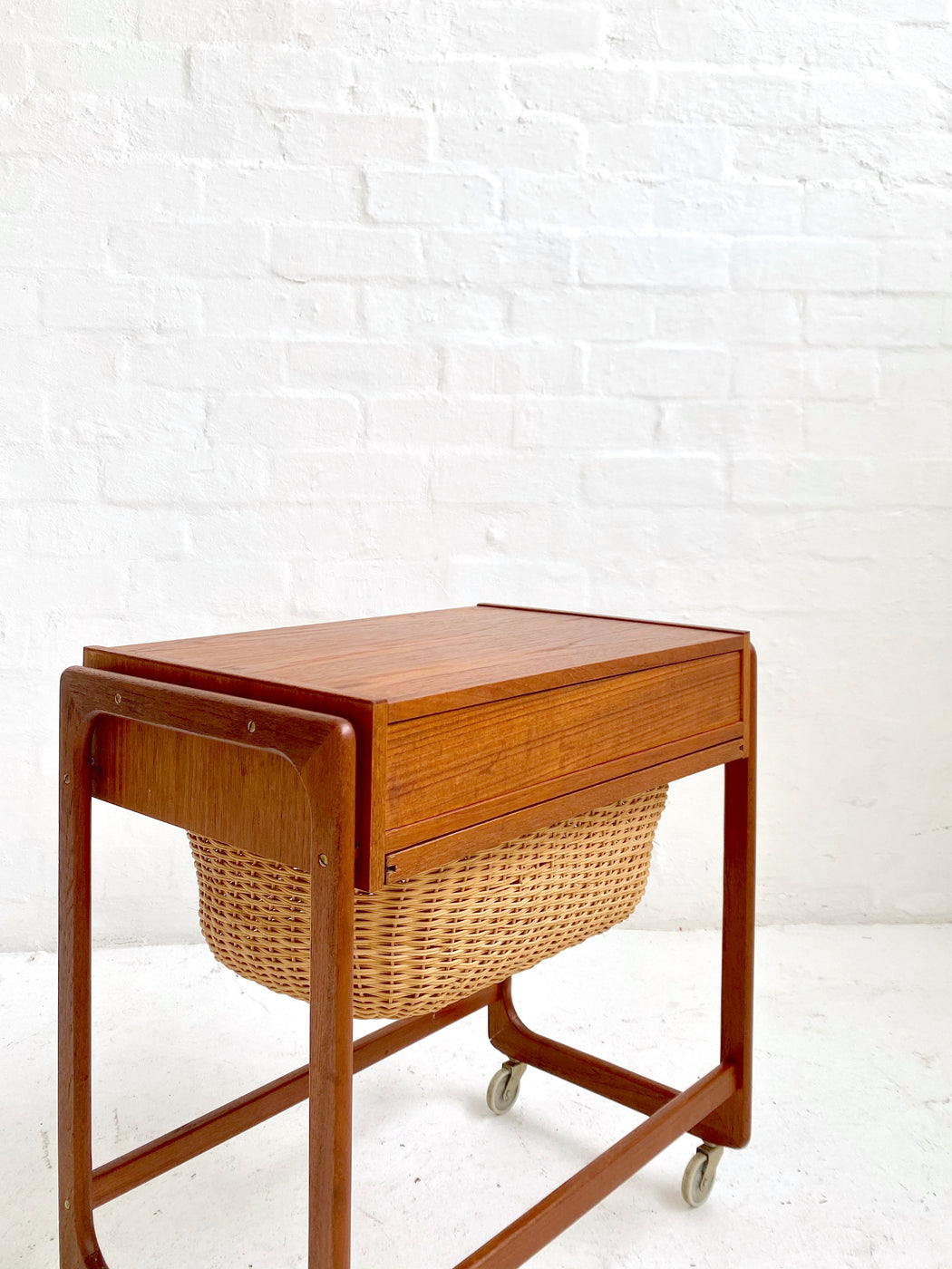 Danish Teak Sewing Tidy