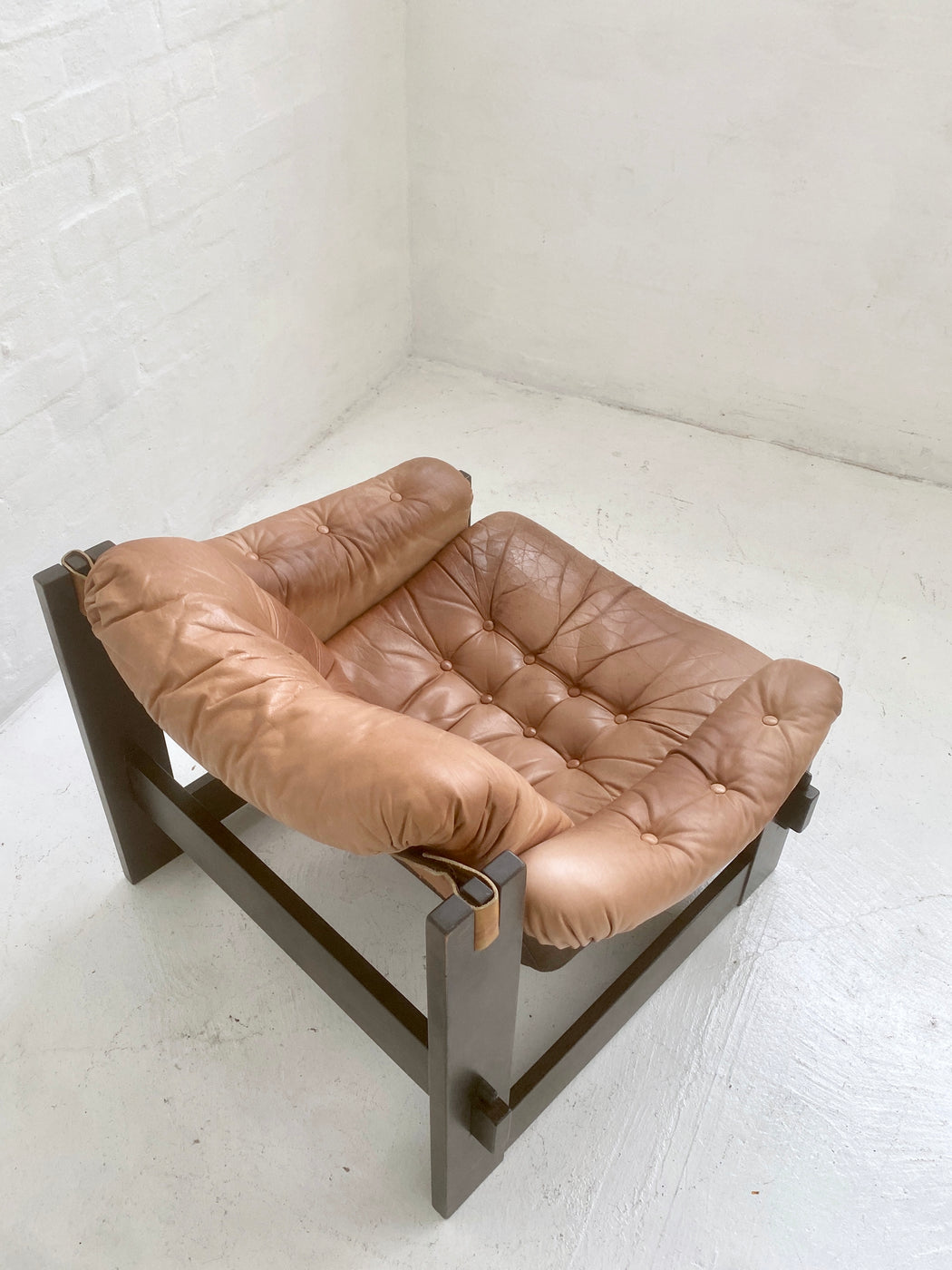 Danish Leather Sling Chair