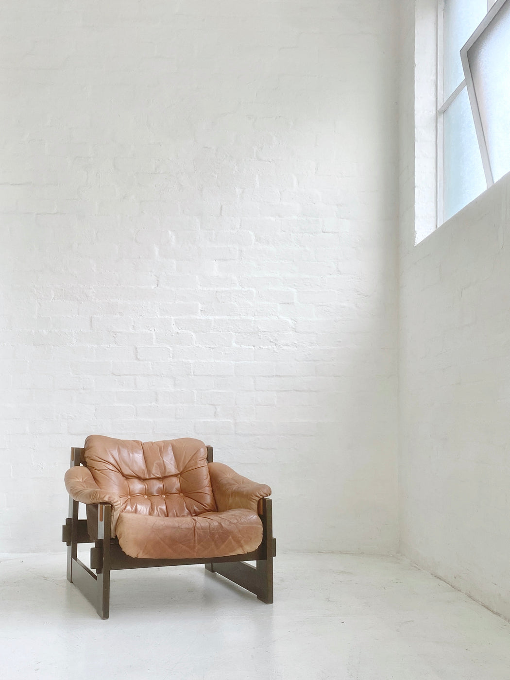 Danish Leather Sling Chair