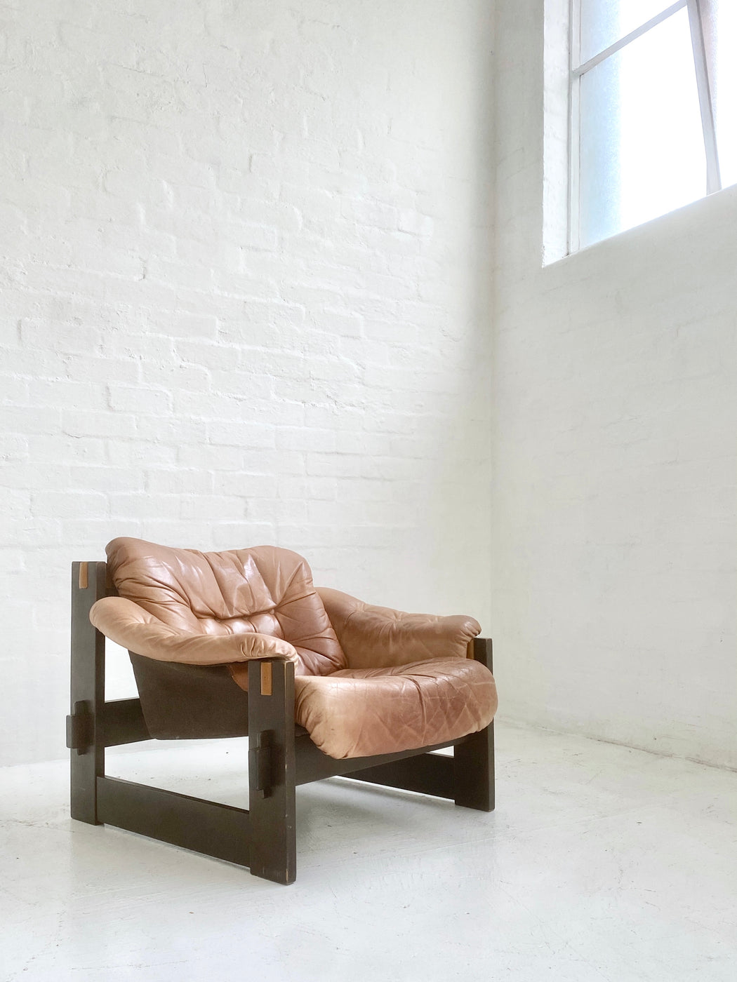 Danish Leather Sling Chair
