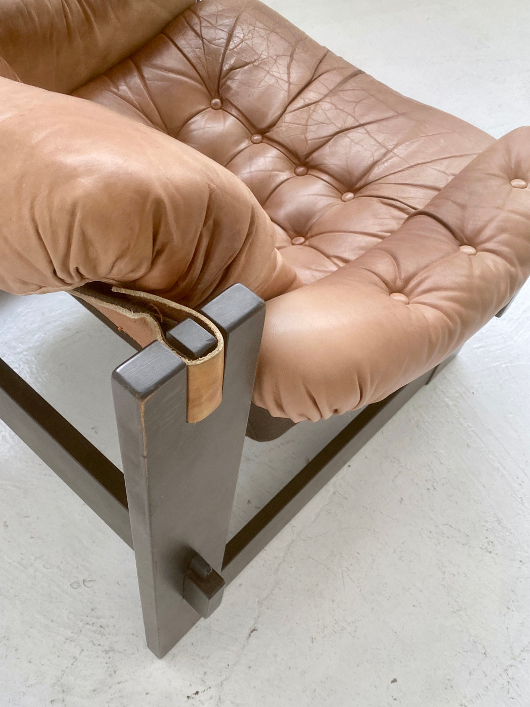 Danish Leather Sling Chair