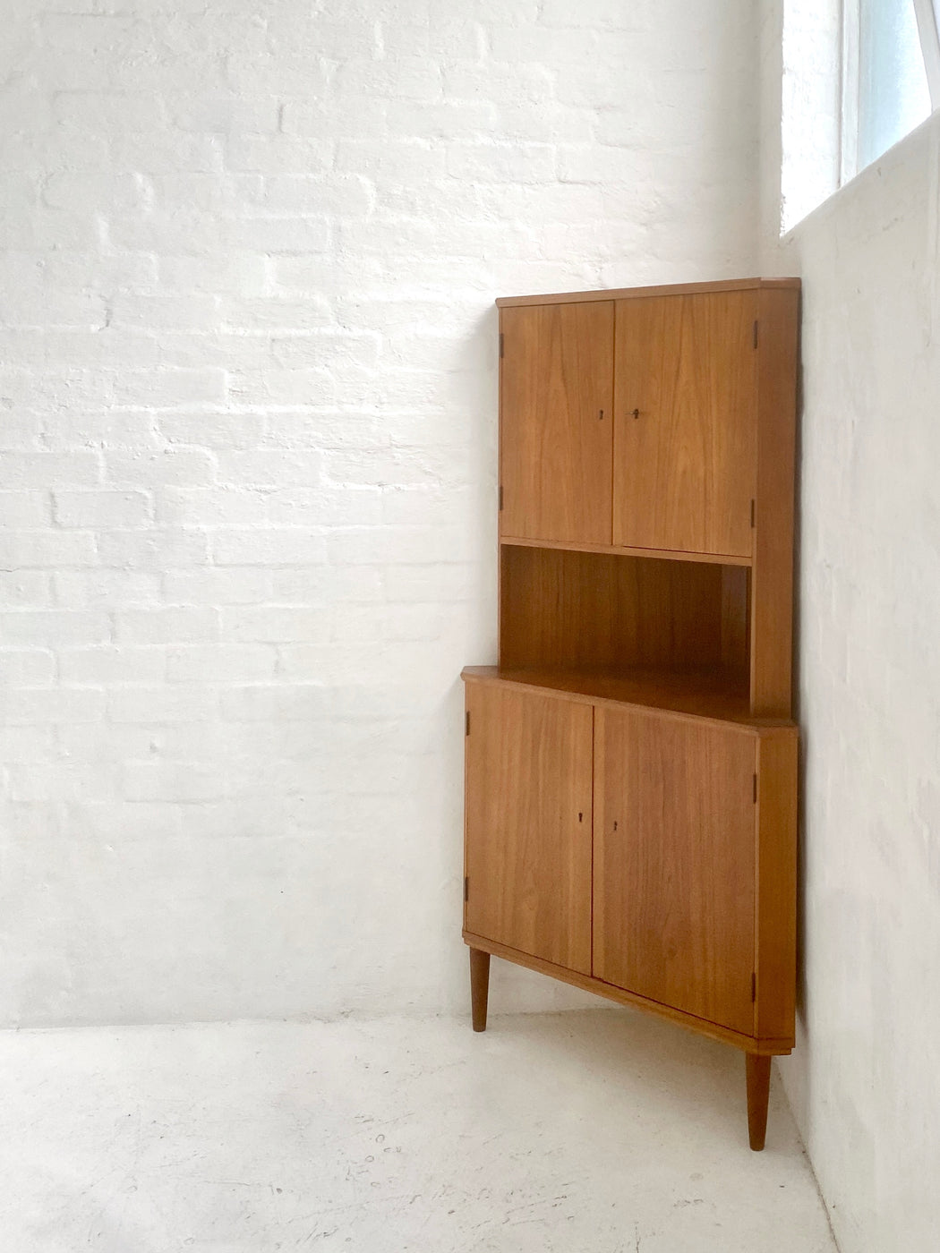 Danish Teak Corner Cabinet