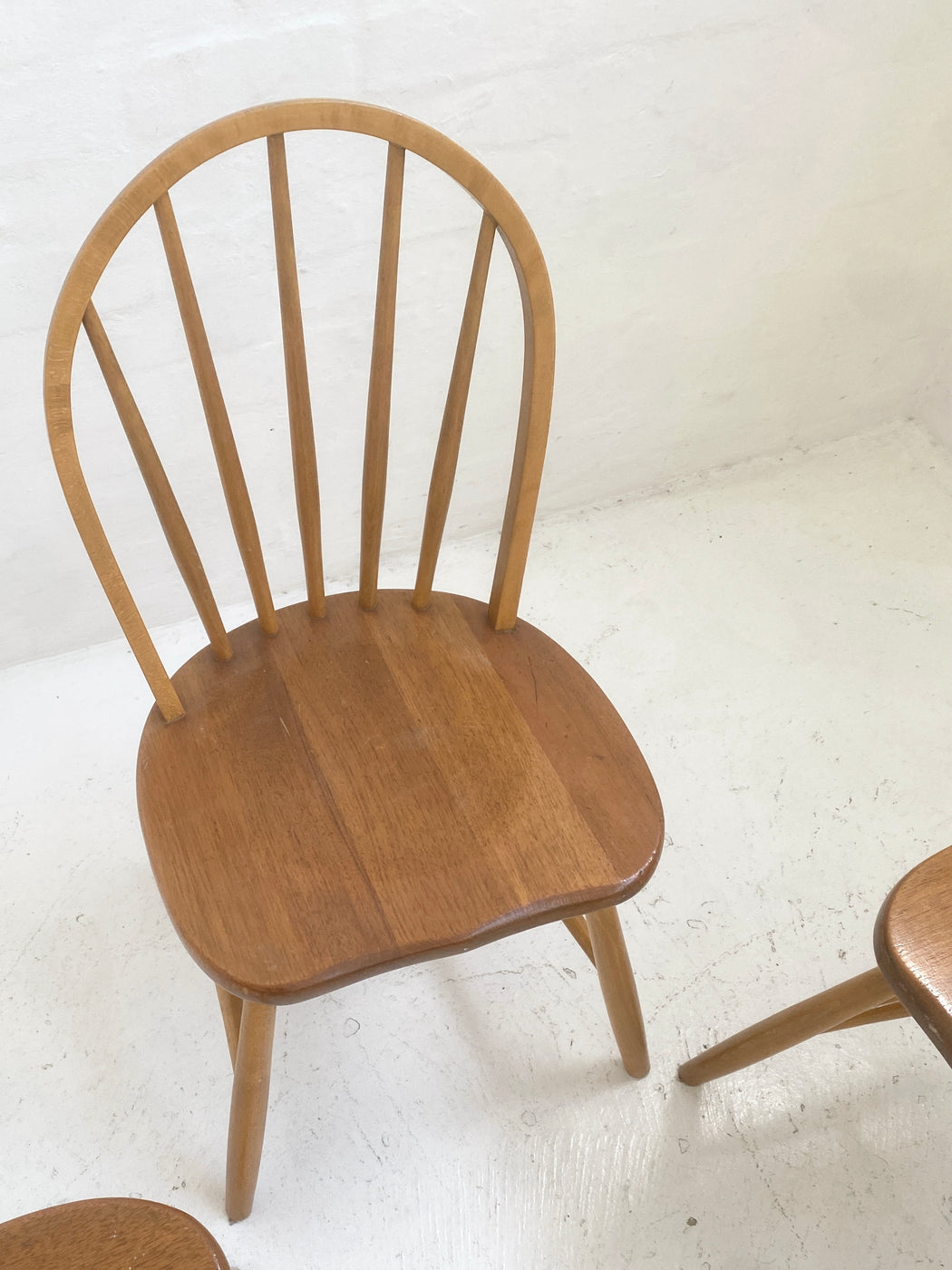 Set of four Swedish Spindle Back Chairs