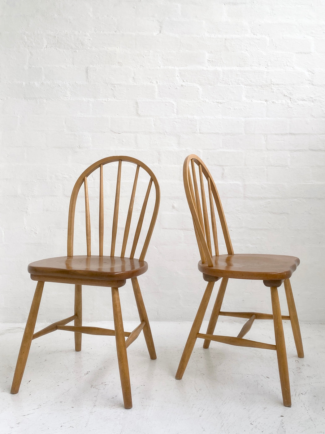 Set of four Swedish Spindle Back Chairs