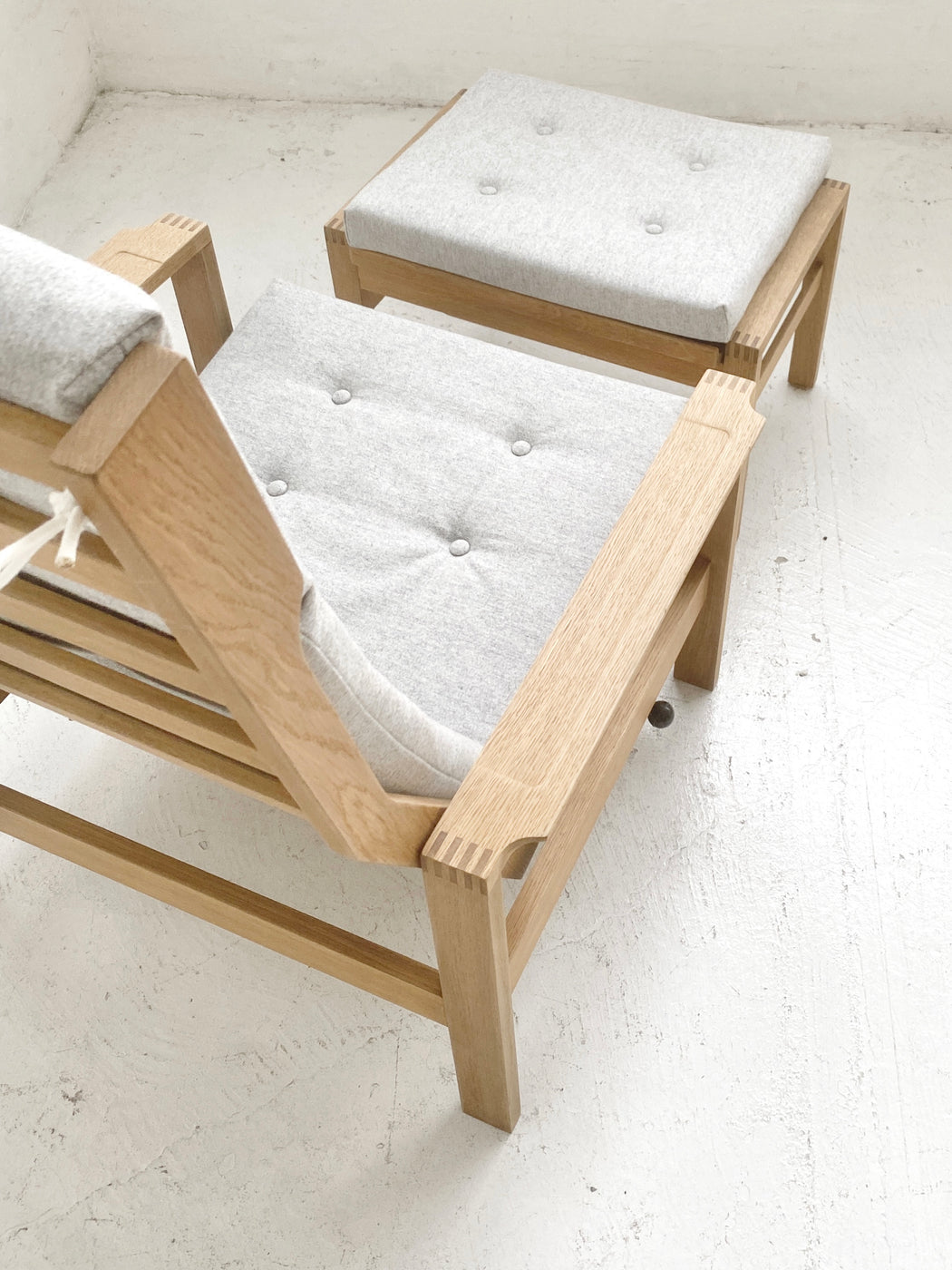 Madsen & Schubell 'MS-45' Chair & Footstool
