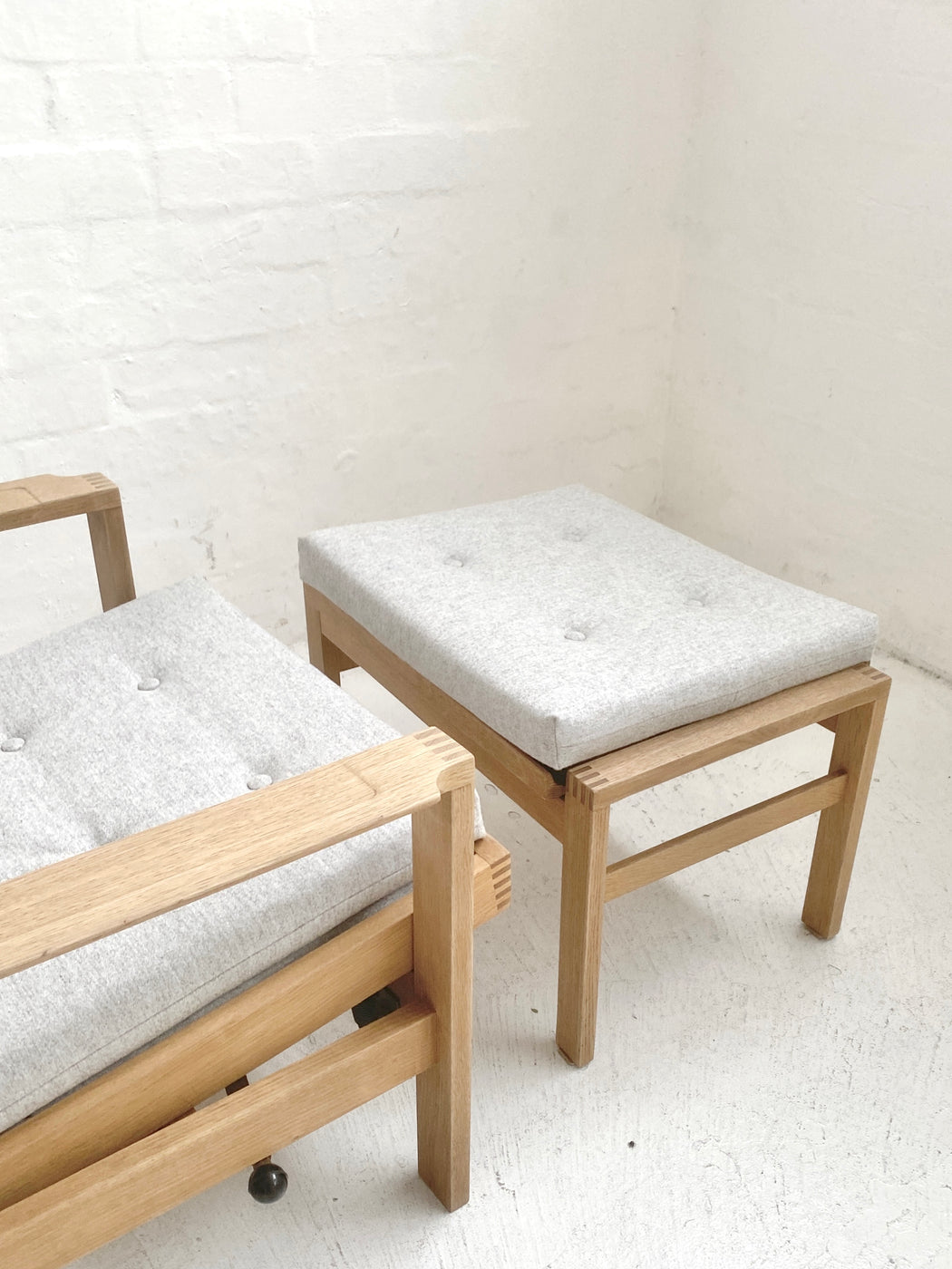 Madsen & Schubell 'MS-45' Chair & Footstool