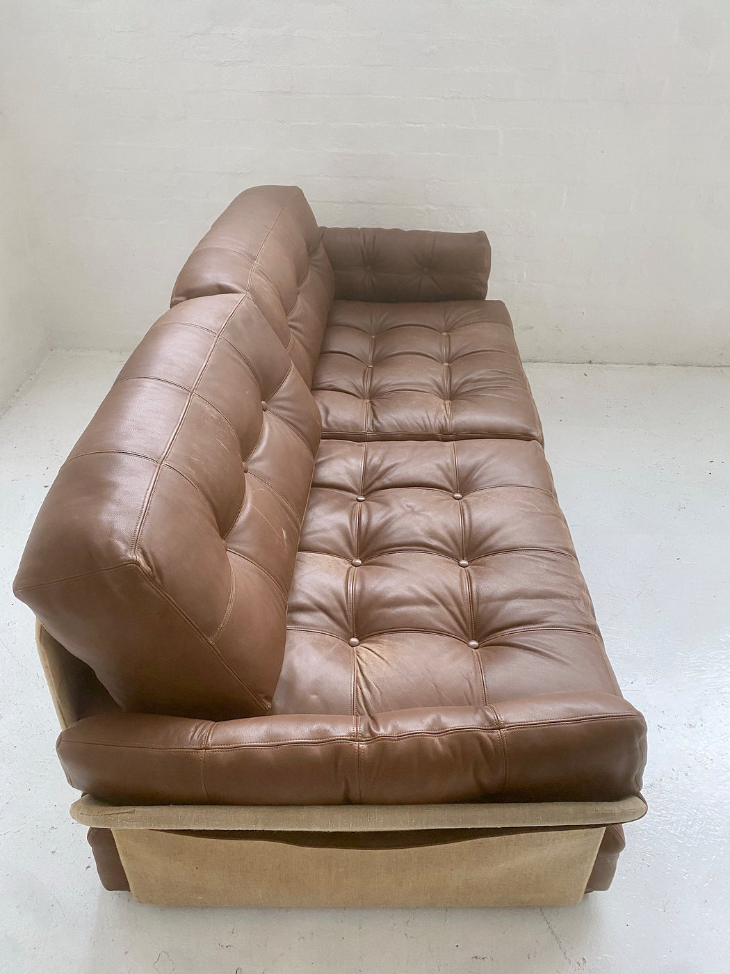 European Modular Leather Sofa