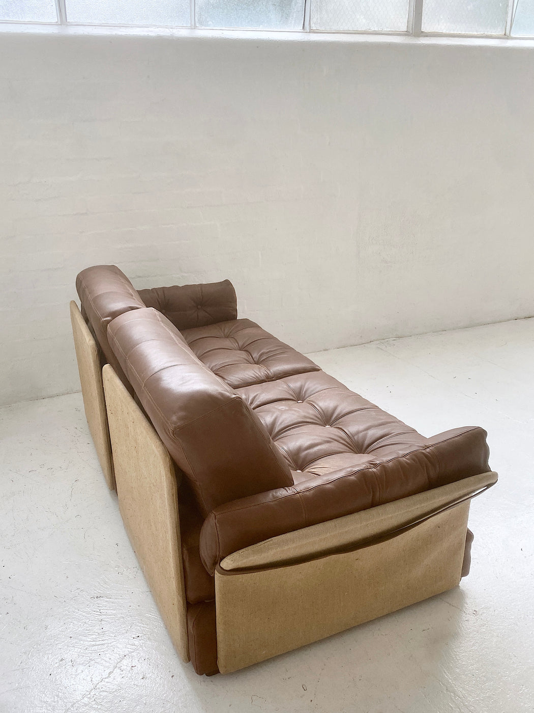 European Modular Leather Sofa