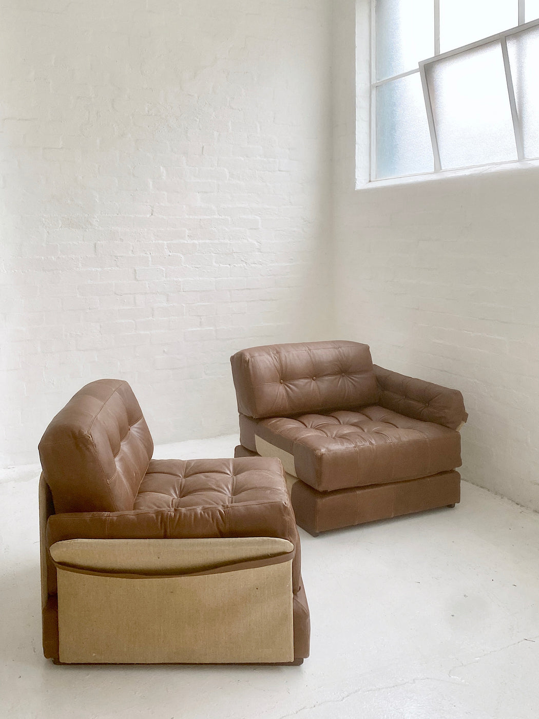 European Modular Leather Sofa