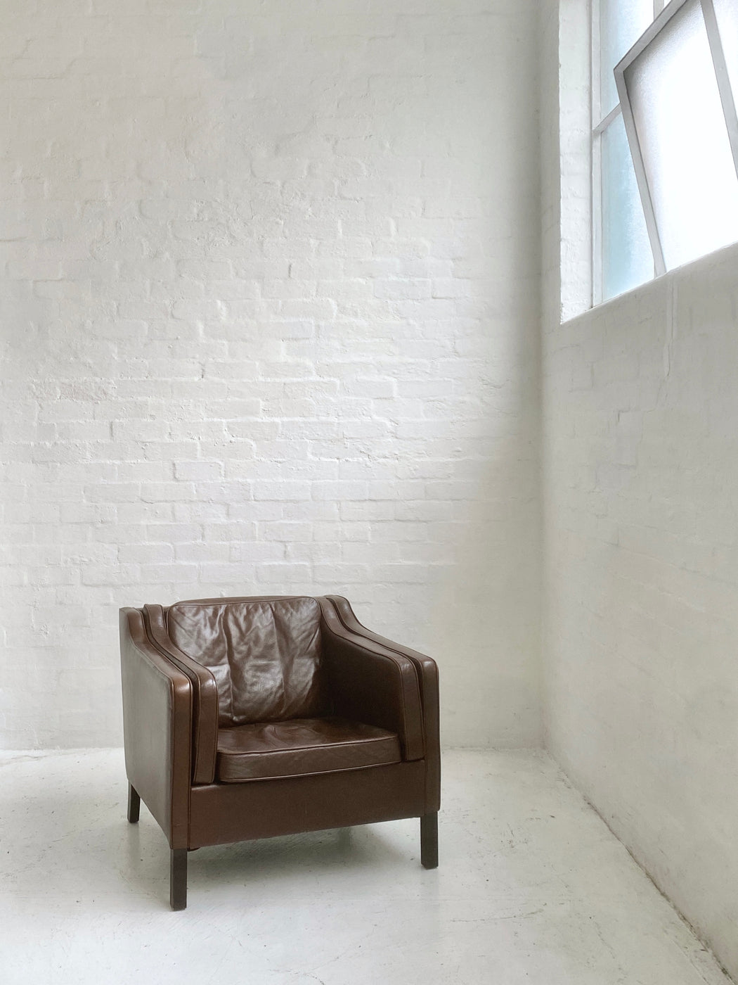 Mogens Hansen Leather Lounge Chair