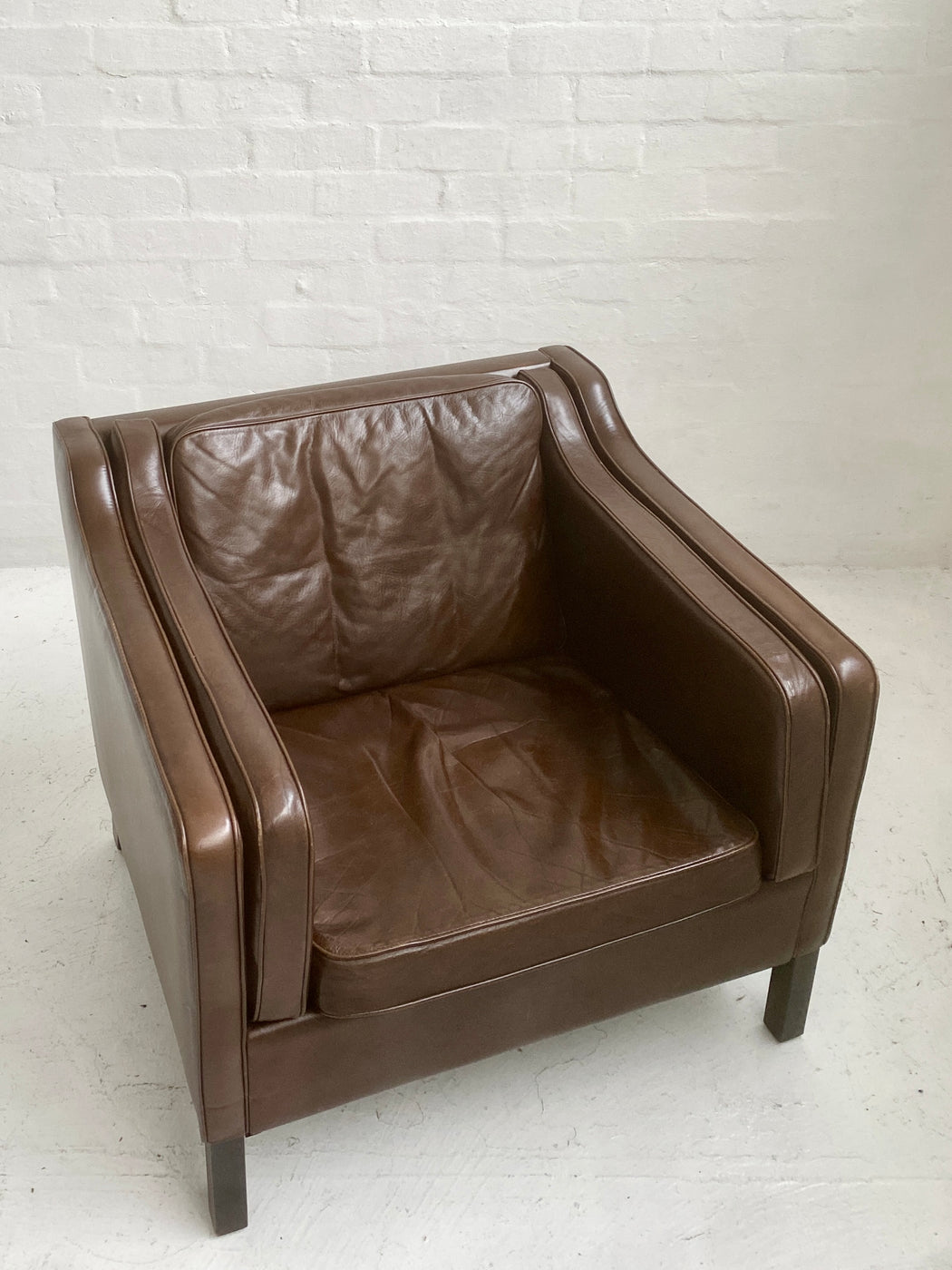 Mogens Hansen Leather Lounge Chair