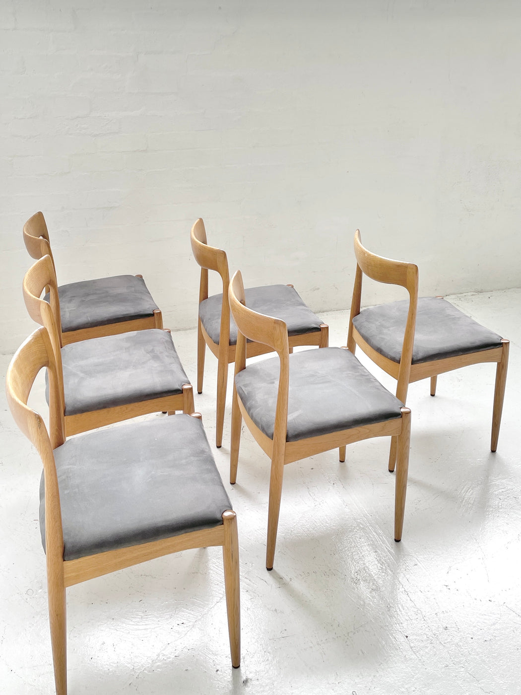Arne Vodder Oak Dining Chairs