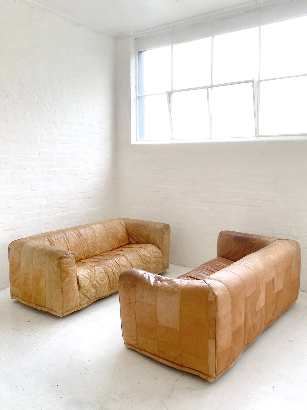 Cognac Leather Sofa