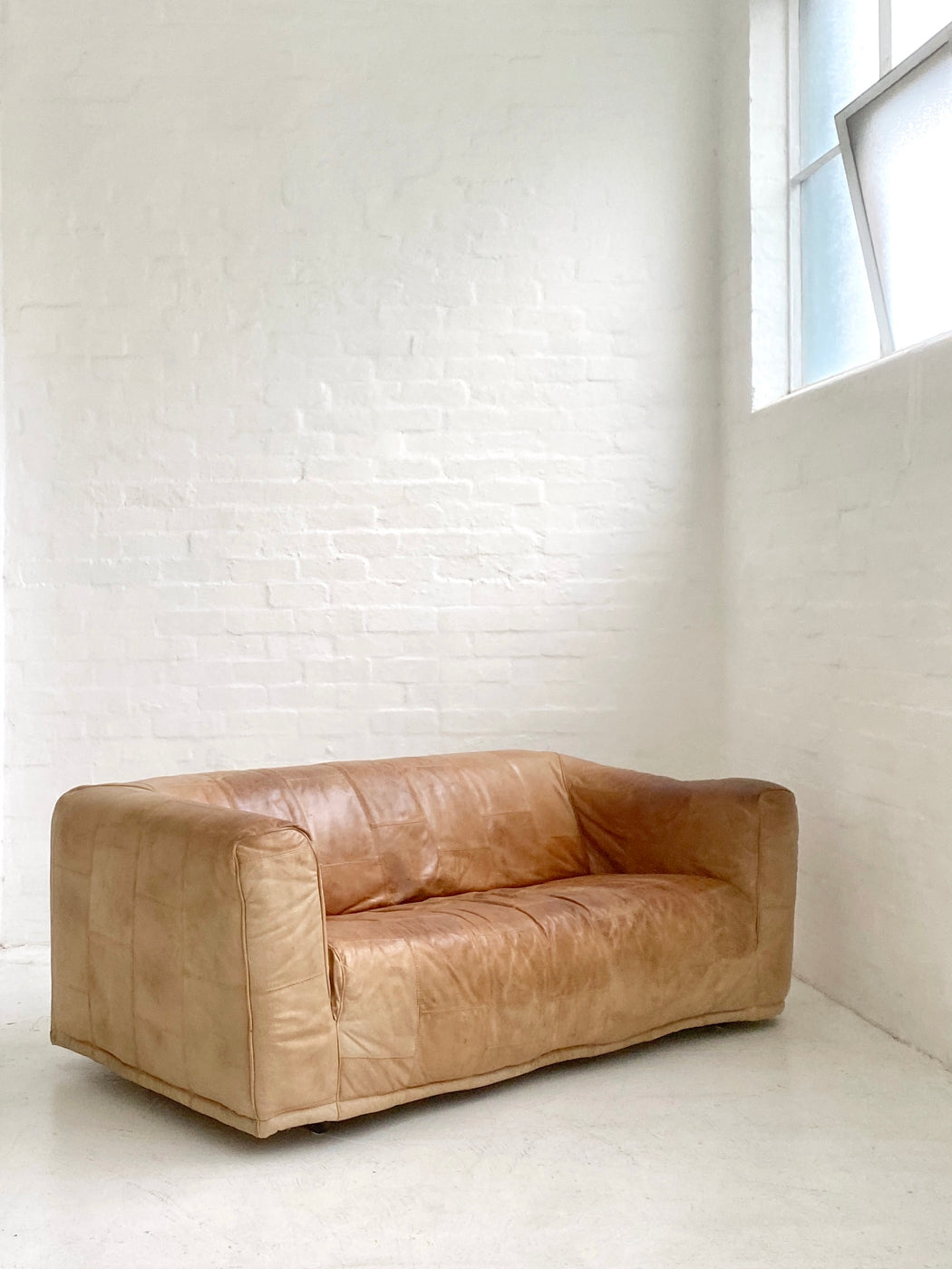 Cognac Leather Sofa