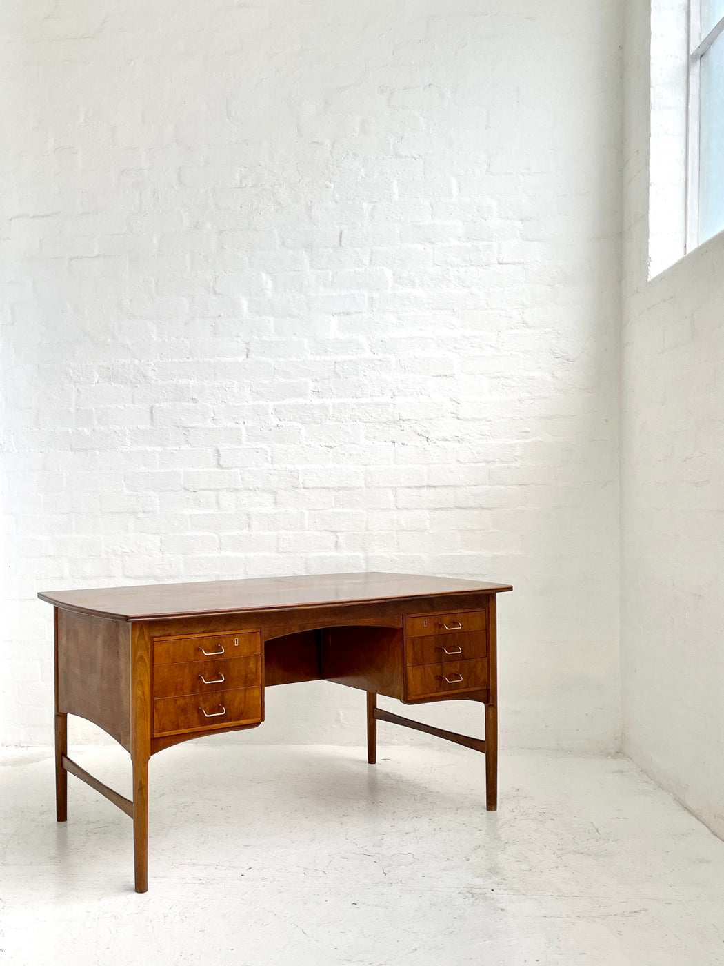 Classic Danish Walnut Writing Desk