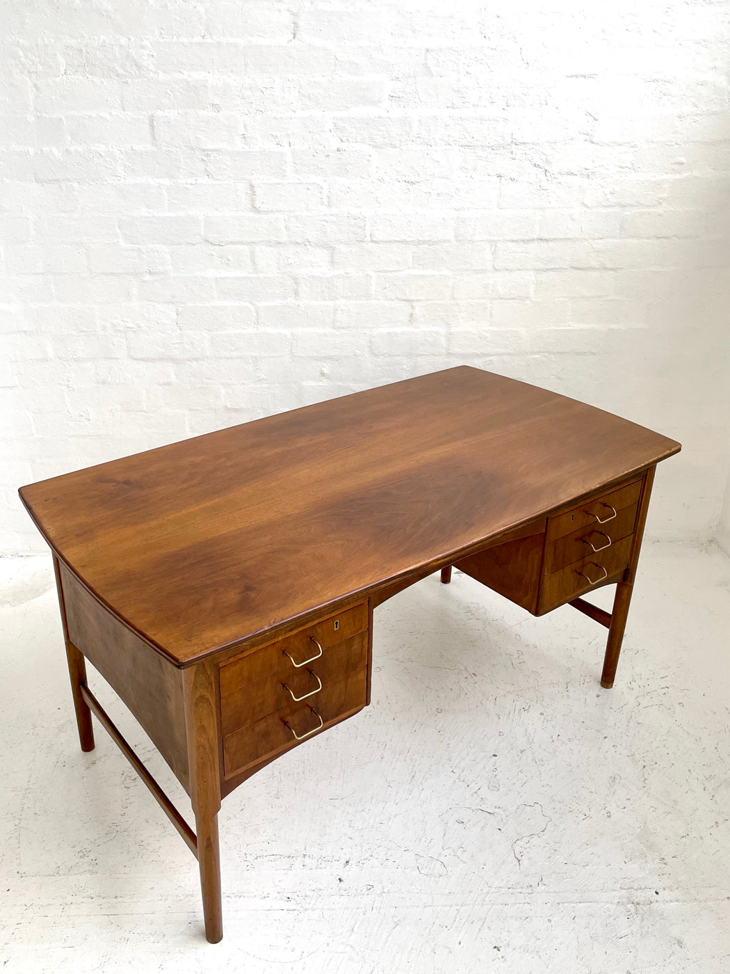Classic Danish Walnut Writing Desk