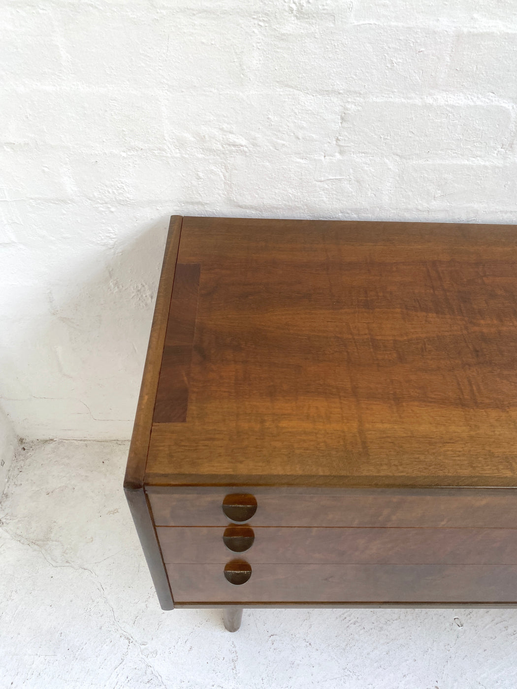 Danish Flame Walnut Sideboard