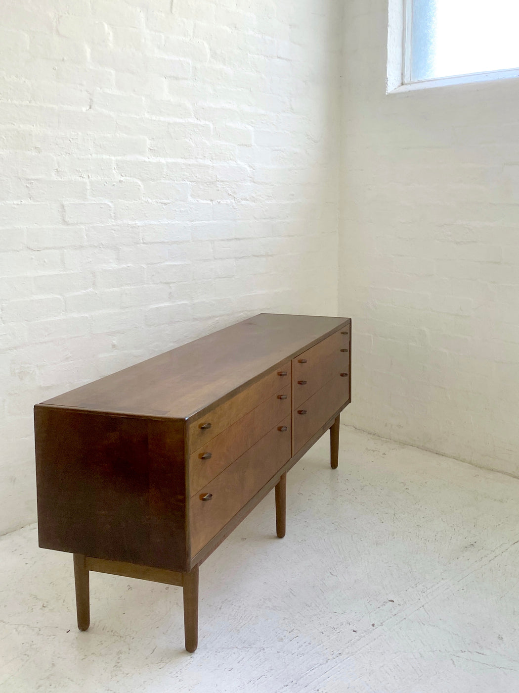 Danish Flame Walnut Sideboard