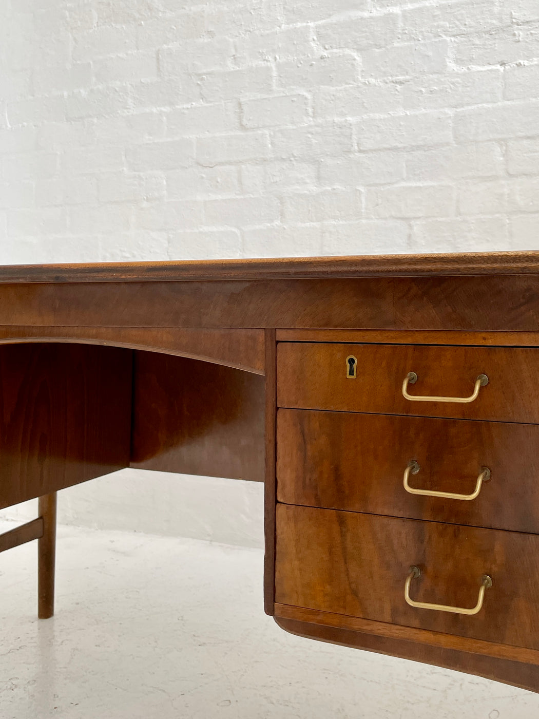 Classic Danish Walnut Writing Desk